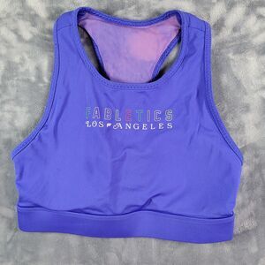 Fabletics Sports Bra Womens Small Purple Wireless‎ Workout Gym